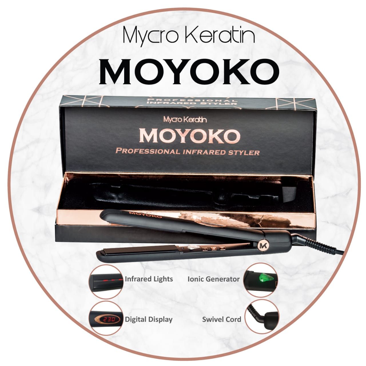 THICK PLATE MOYOKO INFARED HAIR IRON THIN PLATE MOYOKO HAIR IRON STYLER MOYOKO FLAT HAIR IRON STYLER MOYOKA INFARED MICRO KERATIN HAIR IRON STRAIGHTENER AVAILABLE AT SALON CLEO 0315002353 MOYOKO CHEAPEST DEAL IN DURAN SALON CLEO 0315009998