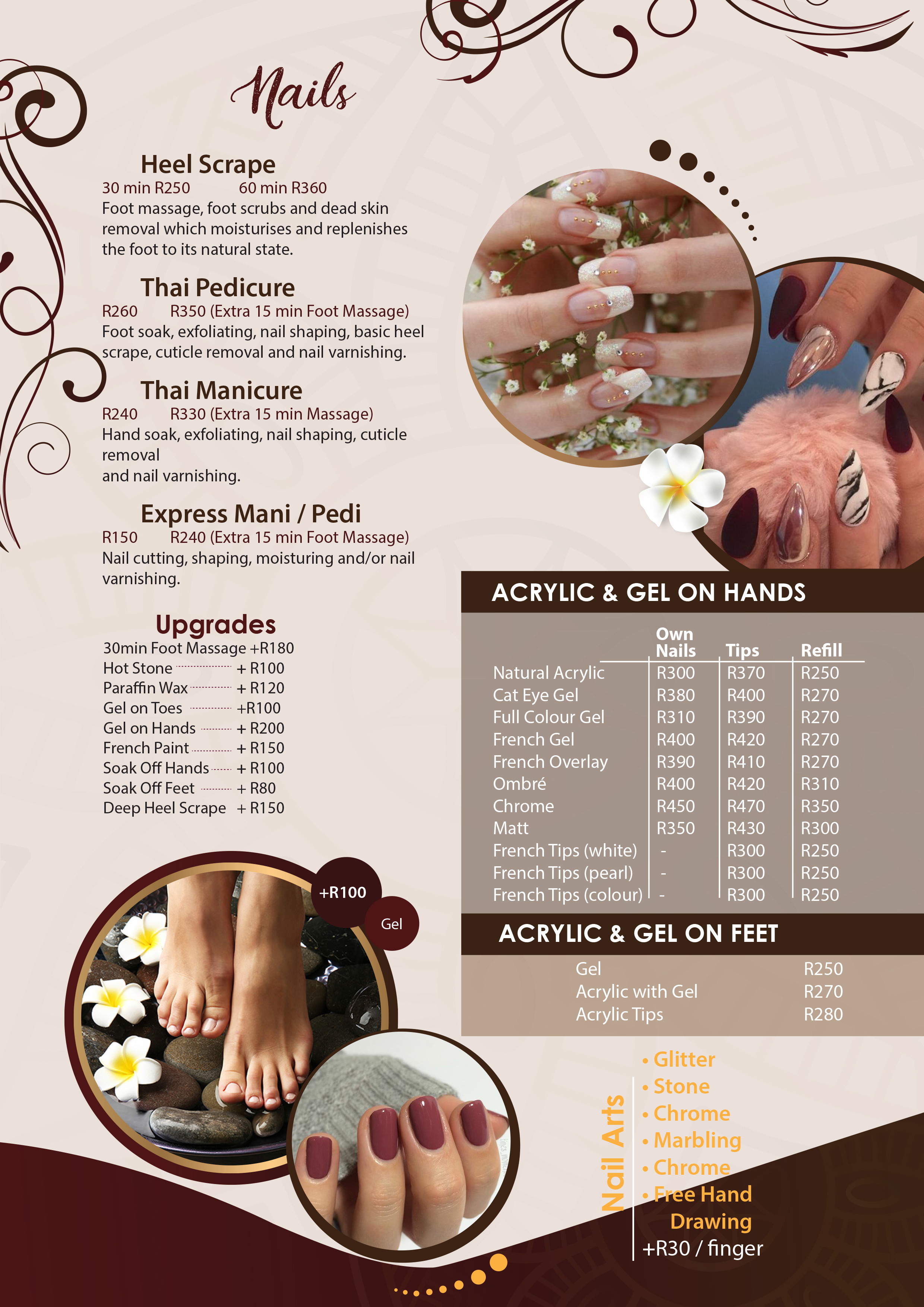 Price List - Sweet Face Thai Massage And Beauty Salon ...